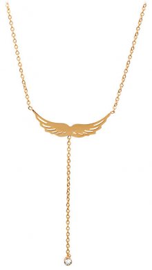 Troli Pozlacený náhrdelník andělské křídlo 75 angel gold TO1885