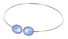 JwL Luxury Pearls Jemný náramek s pravými modrými perlami JL0554