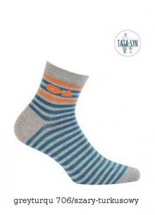 Wola Be Activ W94.1S0 Tata &amp; Syn Pánské ponožky 39-41 greyjeans/šedá-modrá