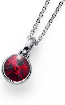 Oliver Weber Stylový náhrdelník s červeným krystalem Young 11924 276