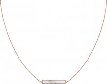 Cluse Bronzový náhrdelník s mramorovaným přívěskem CLJ20009