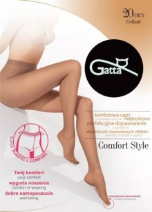 Gatta Comfort Style 20 den 5-XL punčochové kalhoty 5-XL beige/odstín béžové