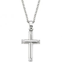 Morellato Ocelový náhrdelník s křížem Motown SAEV14