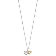 Morellato Stříbrný náhrdelník Spojené srdce Cuori SAIV23 (řetízek, přívěsek)