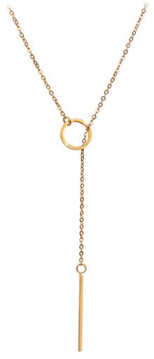Troli Stylový pozlacený náhrdelník TO1969