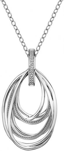 Hot Diamonds Stříbrný náhrdelník s diamantem Chandelier Vintage DP651 (řetízek, přívěsek)