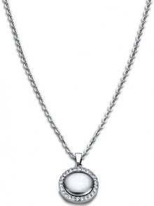 Lotus Style Ocelový náhrdelník s krystaly LS1775-1/1