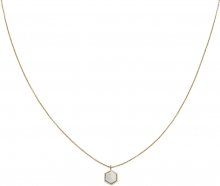 Cluse Pozlacený náhrdelník s hexagonem CLJ21008