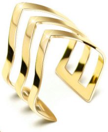 Troli pozlacený prsten z oceli 74 gold TO1852