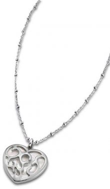 Lotus Style Srdíčkový ocelový náhrdelník LS1669-1/1
