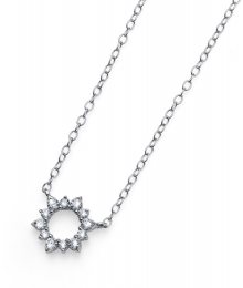 Oliver Weber Stříbrný náhrdelník s krystaly Sunly 61143