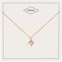 Fossil Bronzový náhrdelník \"N\" JF03043791