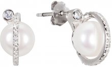 JwL Luxury Pearls Stříbrné náušnice s pravou perlou JL0466