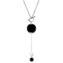 JwL Luxury Pearls Dlouhý ocelový náhrdelník s pravou perlou JL0477CH