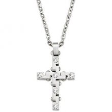 Morellato Pánský náhrdelník s křížem Motown SAEV03