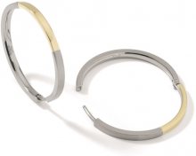 Boccia Titanium Pozlacené titanové kruhy 0516-02