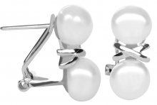 JwL Luxury Pearls Stříbrné náušnice s pravými perlami JL0394