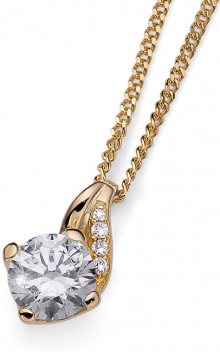 Oliver Weber Stříbrný náhrdelník Succes 61139G (řetízek, přívěsek)
