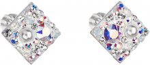 Evolution Group Čtvercové náušnice s krystaly 31169.9 crystal AB