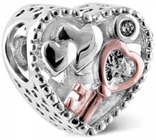 Infinity Love Stříbrný korálek Klíč k srdci HSZ-1154-S