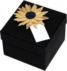 Giftisimo Luxusní dárková krabička se zlatou slunečnicí GF0007