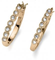 Oliver Weber Pozlacené náušnice s krystaly Deli 22783G