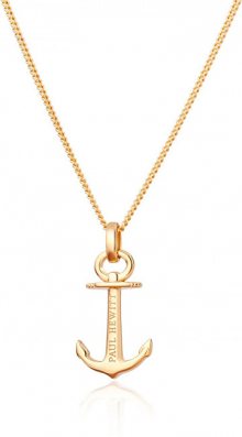 Paul Hewitt Pozlacený stříbrný náhrdelník s kotvou PH-AN-G (řetízek, přívěsek)