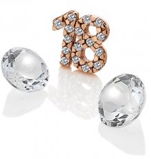 Hot Diamonds Element \"18\" se zirkony a topazy EX209