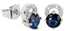 Troli náušnice s modrými krystaly TO2052