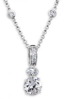 Modesi Něžný stříbrný náhrdelník JA33920CZ