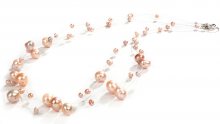 JwL Luxury Pearls Náhrdelník z levitujících pravých perel JL0324