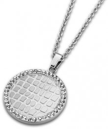 Lotus Style Ocelový náhrdelník s krystaly LS1778-1/1