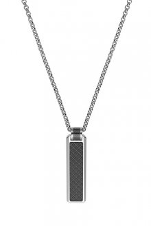 Dici Milano Pánský náhrdelník s černým vzorem DCNL50150200