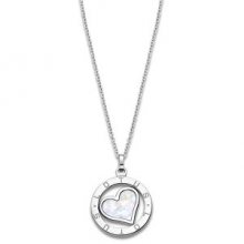 Lotus Style Ocelový náhrdelník s perleťovým srdcem LS2023-1/1