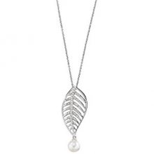 Morellato Romantický náhrdelník s pravou perlou Foglia SAKH11