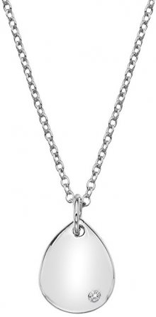 Hot Diamonds Stříbrný náhrdelník s pravým diamantem Iris DP704 (řetízek, přívěsek)