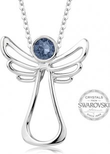 Levien Náhrdelník s modrošedým krystalem Guardian Angel LE0129