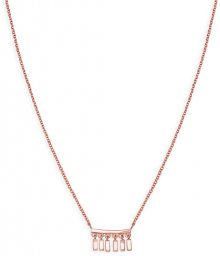 Rosefield Růžově pozlacený ocelový náhrdelník Iggy JMDNR-J052