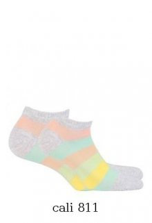 Wola  W41.01P 11-15 lat ponožky s vzorem 36-38 pink/odstín růžové