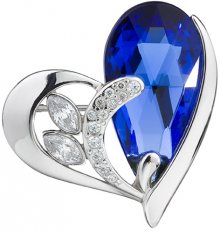 Preciosa Stříbrná brož Wild Heart Sapphire 6648 68
