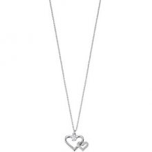 Morellato Stříbrný náhrdelník Spojené srdce Cuori SAIV22 (řetízek, přívěsek)
