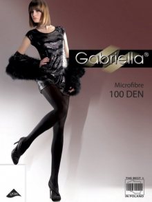 Gabriella Microfibre 124 100 den Punčochové kalhoty 4-L grafit/odstín šedé