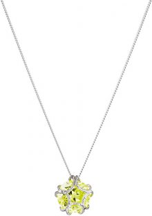 Preciosa Stříbrný náhrdelník s třpytivým přívěskem Fine 5063 65