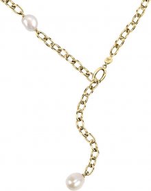 Morellato Pozlacený ocelový náhrdelník s pravými perlami Oriente SARI01