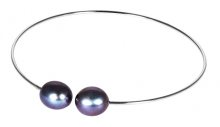 JwL Luxury Pearls Jemný náramek s pravými modrými perlami JL0522