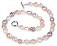 JwL Luxury Pearls Náhrdelník z pravých multibarevných perel JL0160
