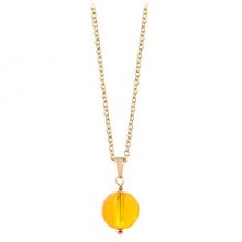 Troli Pozlacený náhrdelník s citrínem TO2420