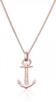 Paul Hewitt Růžově pozlacený stříbrný náhrdelník s kotvou PH-AN-R (řetízek, přívěsek)