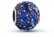 Infinity Love Královsky modrý stříbrný korálek HSZ-324