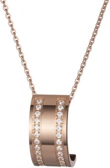 Preciosa Bronzový náhrdelník Mia s čirými krystaly 7224P00